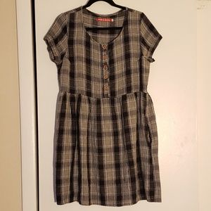 Pyne & Smith Knee Length Plaid Dress M